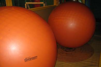 giant balls at jumbo jungle